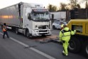 VU LKW A 4 Rich Aachen hinter Rodenkirchener Bruecke P23